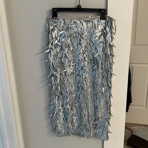 Anthropologie fringe skirt